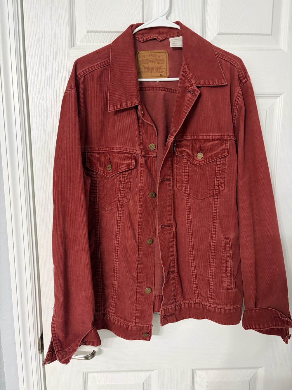 Levi's Rust Red Denim Trucker Jacket - Women's